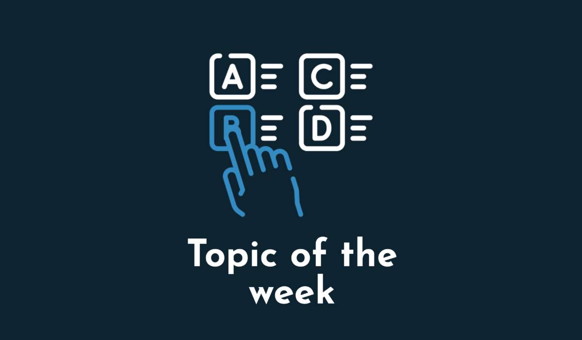 Topic of the week
