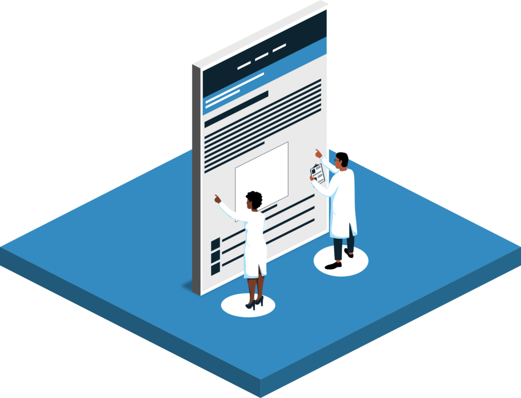 Two Medical Students browsing through our free notes and resources